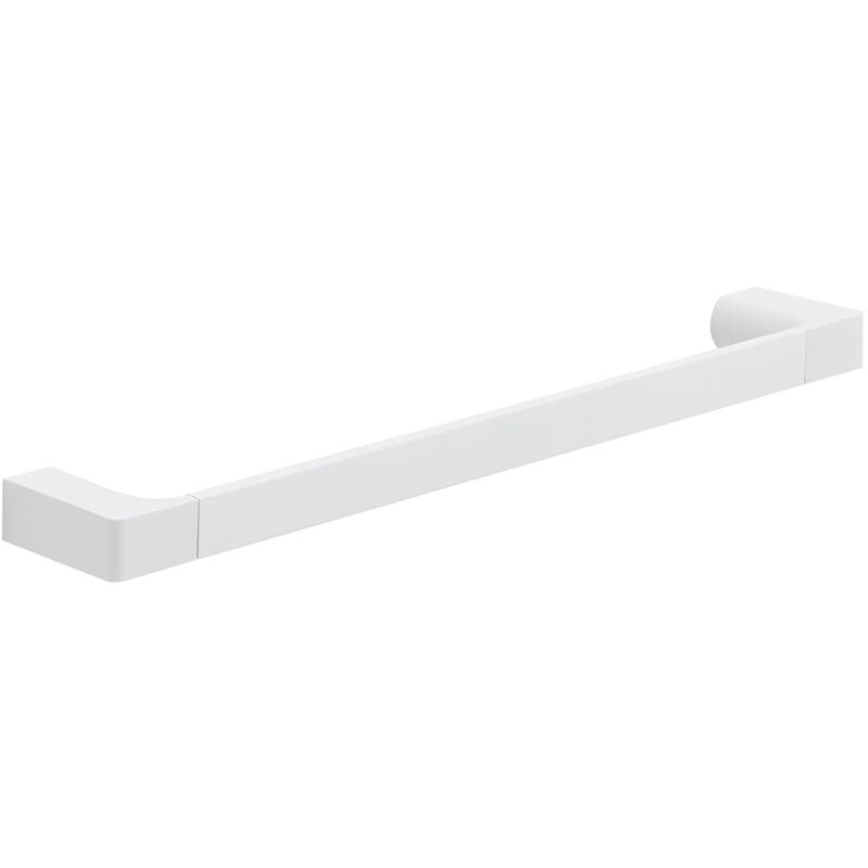 foto del prodotto g kuala lumpur porta asciugamani cm.45, colore bianco, componenti realizzati in cromall, ottone e vetro, garanzia 2 anni, misure 2,5 x 45 x 6,6 cm e