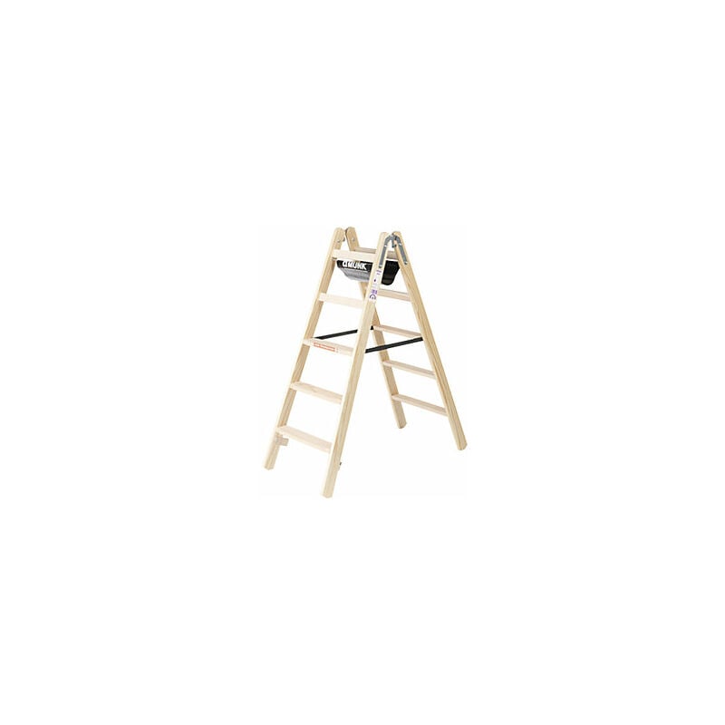 foto del prodotto g nzburger steigtechnik munk scala a libro a gradini in legno salita su ambo i lati