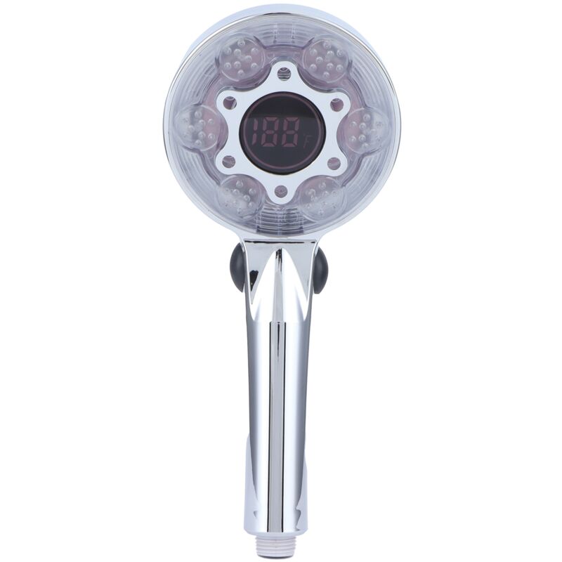 foto del prodotto g1 2 doccia spruzzatore con 3 colori led risparmio idrico soffione doccia portatile per bagno di casa