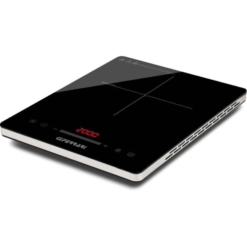 foto del prodotto g10208 energiko fornello a induzione, 2000w, design sottile, temperatura regolabile, timer, booster, display digitale, panello soft touch, blocco di