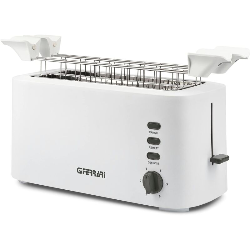 foto del prodotto g3 ferrari g10142 tostapane grandi fette essential toast , 1500w, 4 toast, bianco
