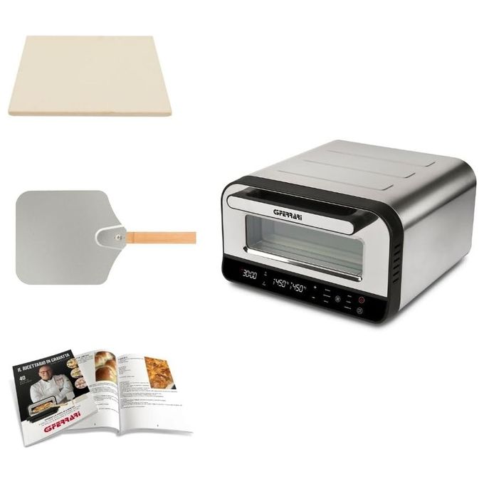 foto del prodotto g3 ferrari g10204 pizza pro 2 min termostato regolabile fino a 430 display digitale pietra refrattaria pareti fredde grigio