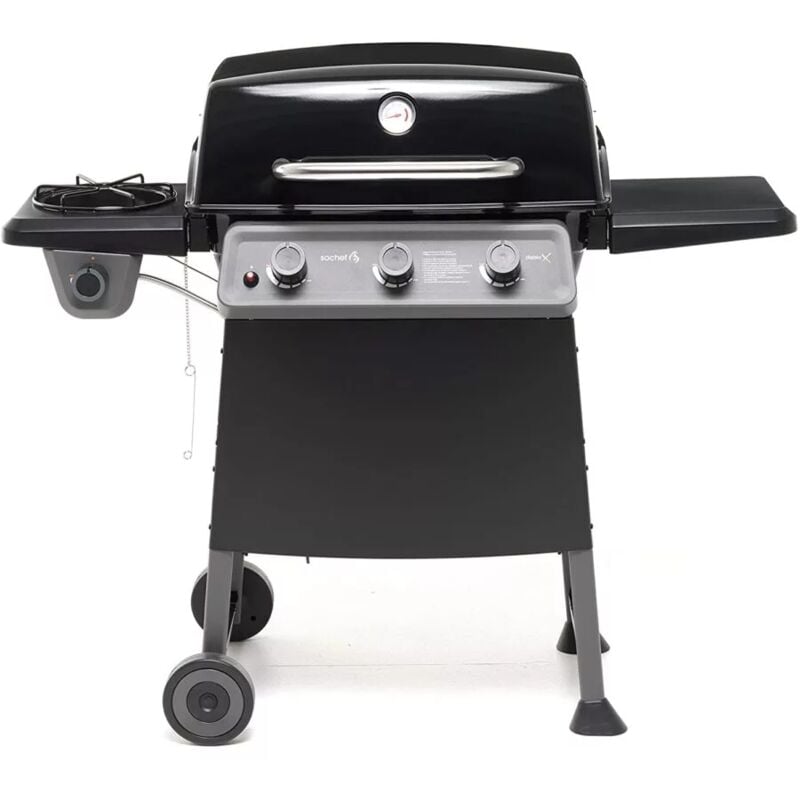 foto del prodotto g32013 diablox barbecue, metodo di cottura a diffusione, acciaio verniciato, nero grigio - sochef