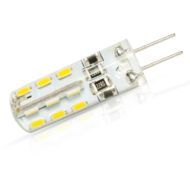 foto del prodotto g4 24led 3014 smd 1.5w lampada luce bianco caldo ac dc 12v luce fredda calda bianco caldo trade shop traesio