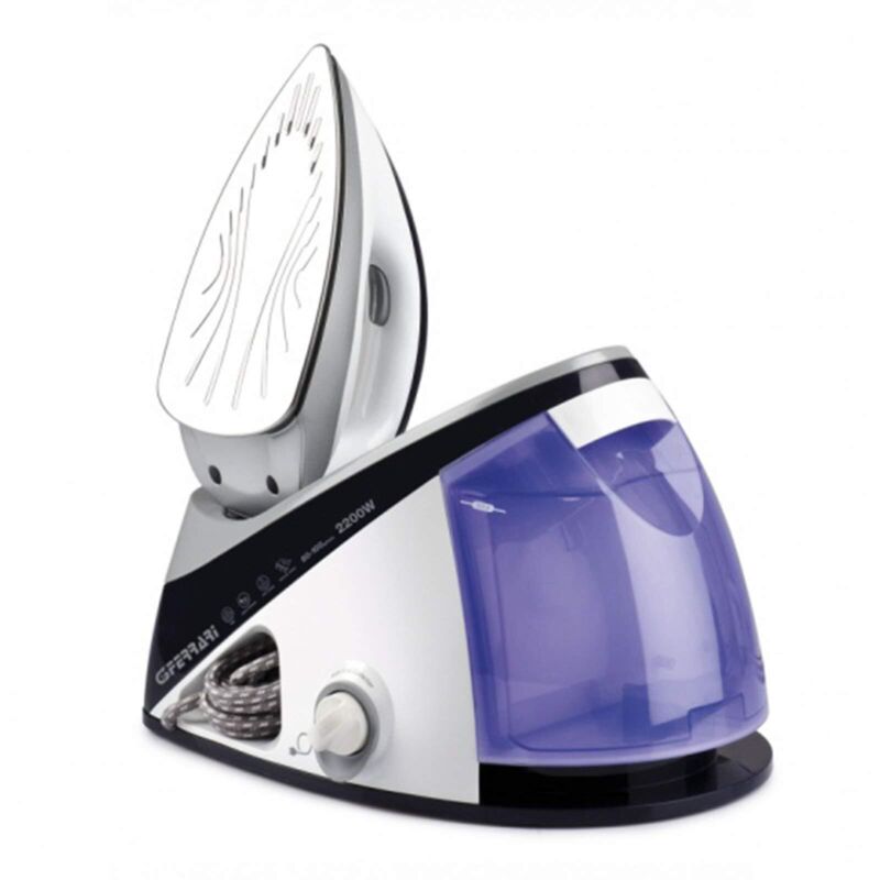 foto del prodotto g40011 sistema stirante con ricarica continua professionale, 2200w, serbatoio removibile 1,2 litri, caldaia inox 5 bar, piastra inox, regolazione