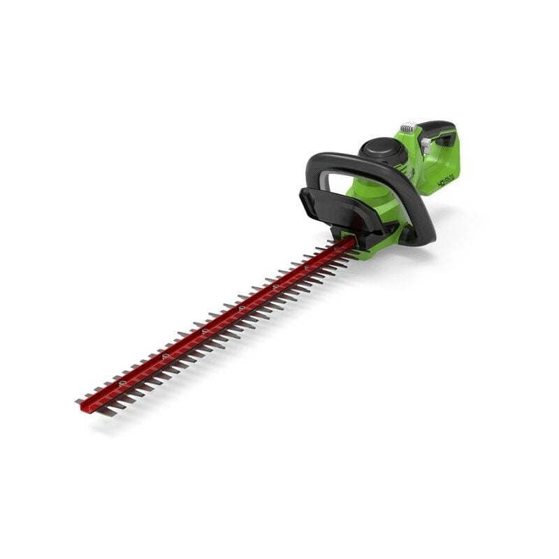 foto del prodotto g40ht61k2, tagliasiepi a batteria, lame a doppia azione da 61 cm, taglio fino a 27 mm di spessore, 3000 giri min, batteria 40v 2ah e caricabatterie,