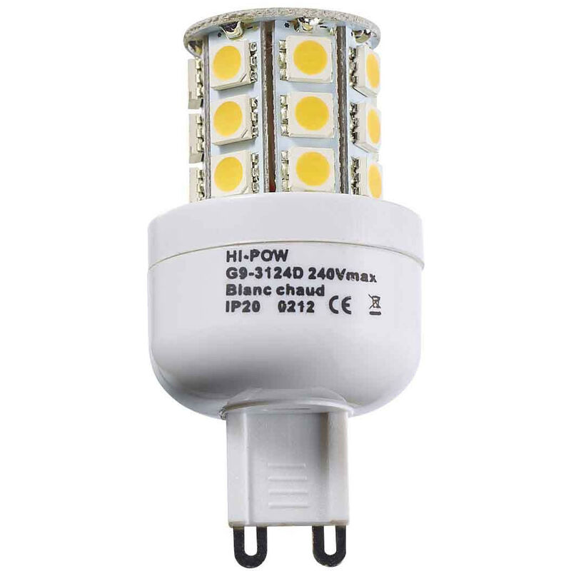 foto del prodotto g9 24 lampadina led smd 5050 3w 250 320lm bianco hot