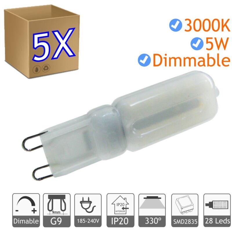 foto del prodotto g9 blanc a led regolabile 5w jandei