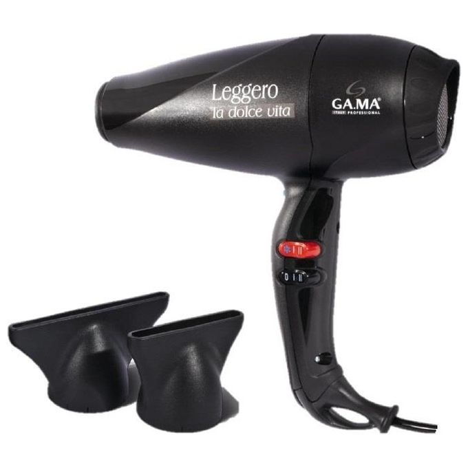 foto del prodotto ga.ma leggero gh2004 asciugacapelli nero 2100w 2 velocita 3 temperature nero