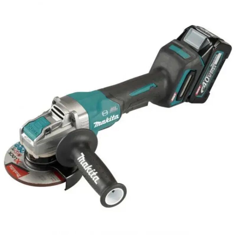 foto del prodotto ga047gm201 smerigliatrice angolare 125 mm 40 v con due batterie makita