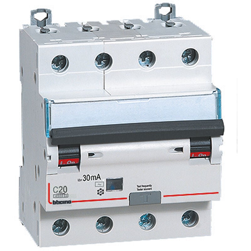 foto del prodotto ga8843ac20 interruttore magnetotermico differenziale btdin45 4p tipo ac 20a bticino