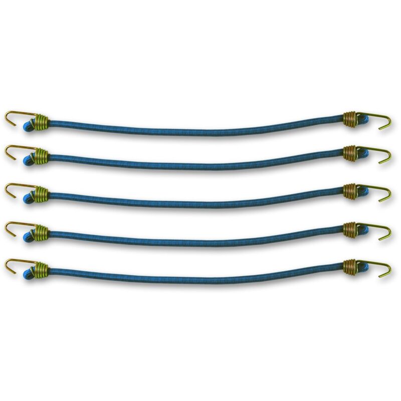 foto del prodotto gab20 sandow con gancio in acciaio zincato resistenza a rottura indicativa, blu, diametro 4 mm 25 cm, set di 5 pezzi chapuis