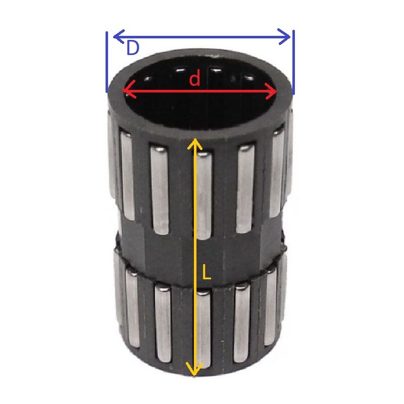 foto del prodotto gabbia a rulli universale motosega interno 12,9 mm esterno 15,5 mm l 23,6 mm