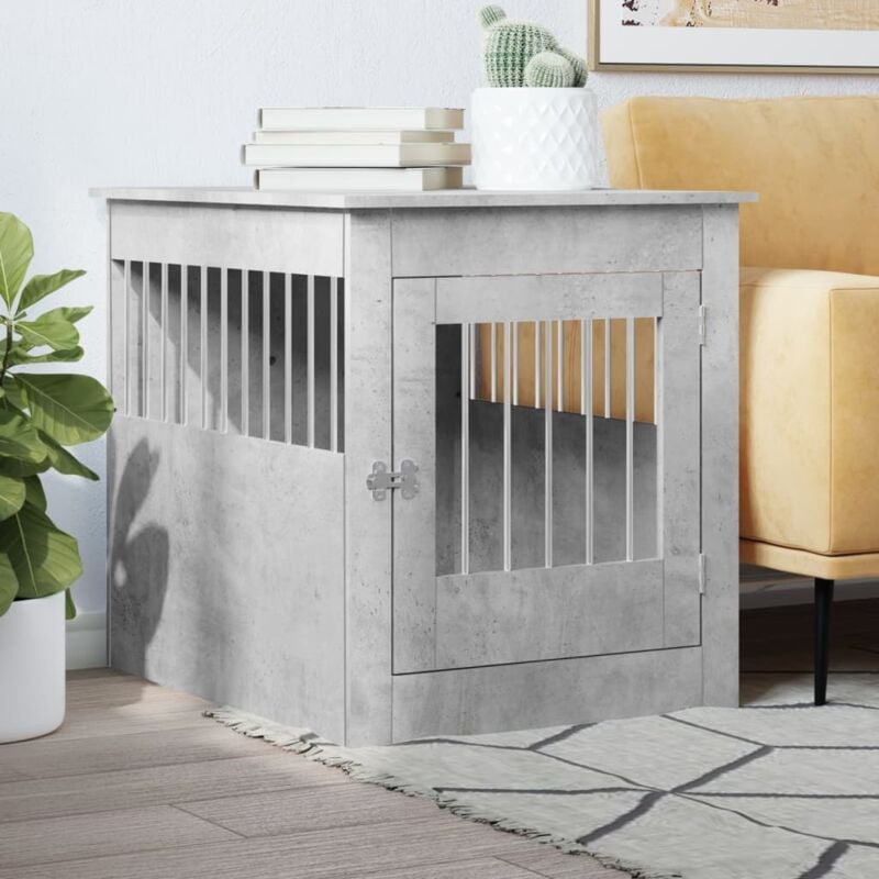 foto del prodotto gabbia cani arredamento grigio cemento 64,5x80x71cm multistrato vidaxl
