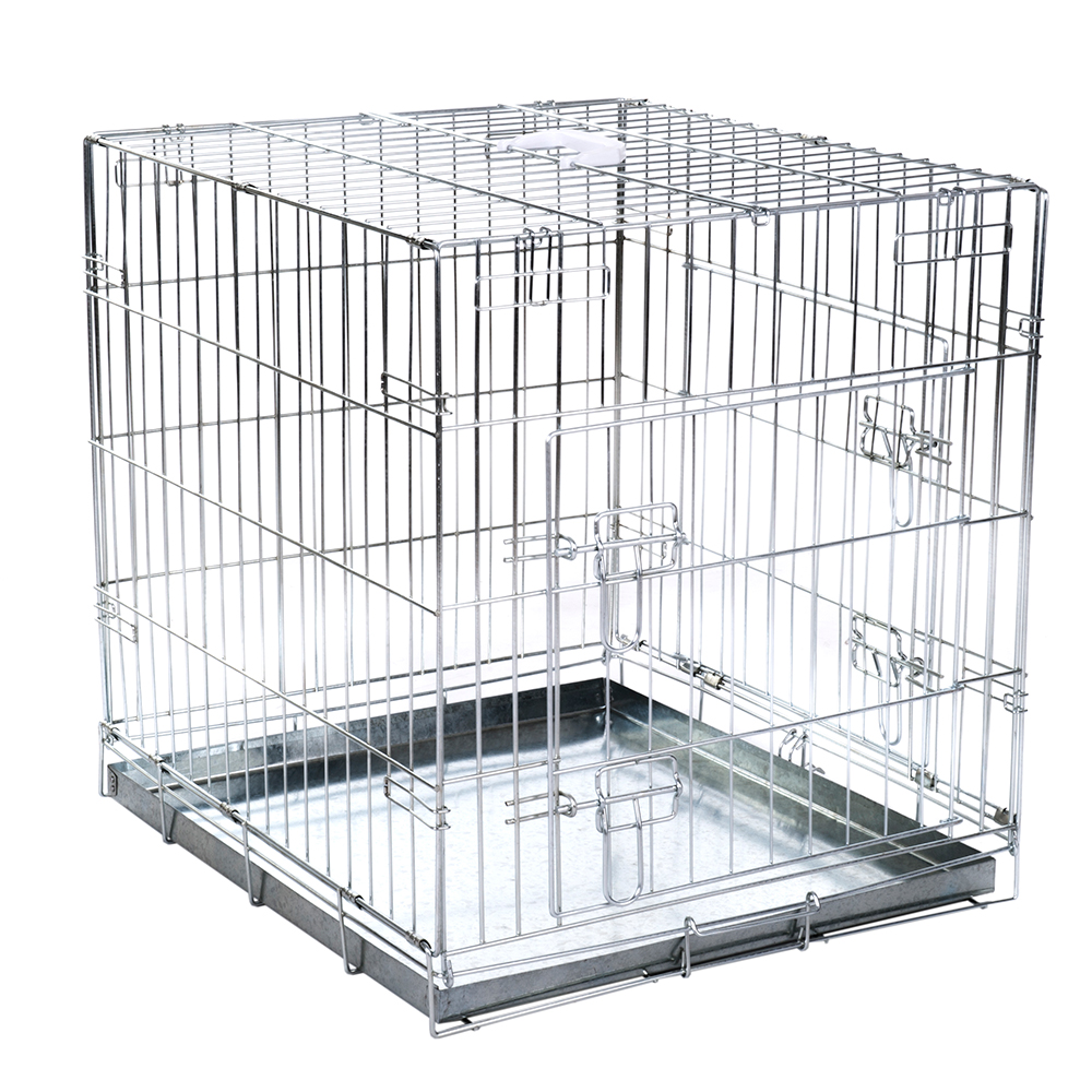 foto del prodotto gabbia da interno per cani double door l 78 x p 55 x h 61 cm