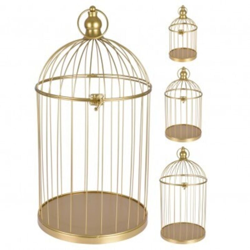 foto del prodotto gabbia decorativa per uccellini d.20xh37cm in meta