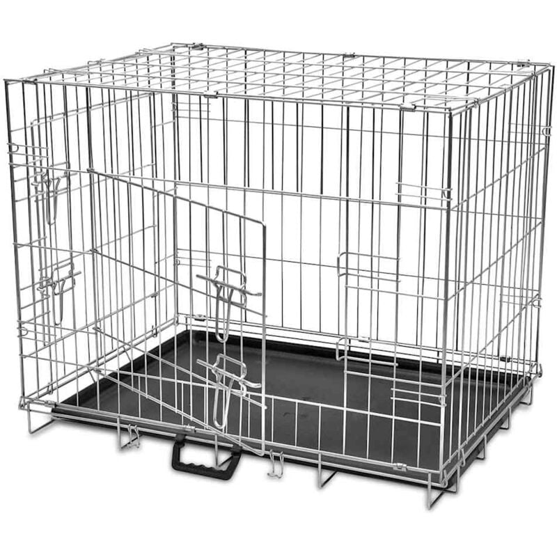 foto del prodotto gabbia di trasporto pieghevole per cani l vidaxl