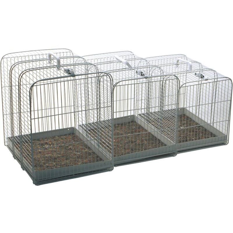 foto del prodotto gabbia in metallo per cani e gatti 44 x 31 cm x 36h cm