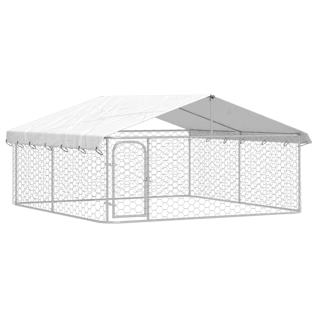 foto del prodotto gabbia per cani da esterno con tetto 300x300x150 cm cod mxl 53968