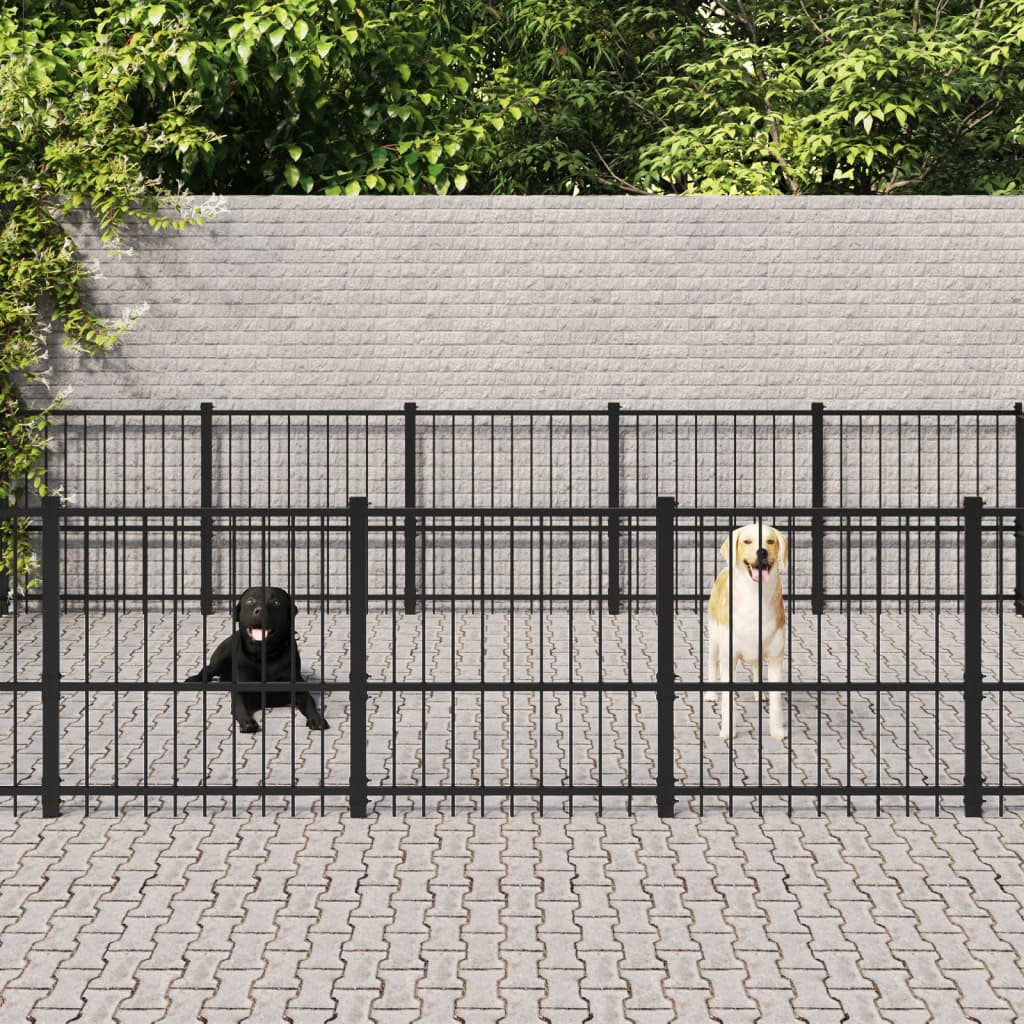 foto del prodotto gabbia per cani da esterno in acciaio 26,35 m 