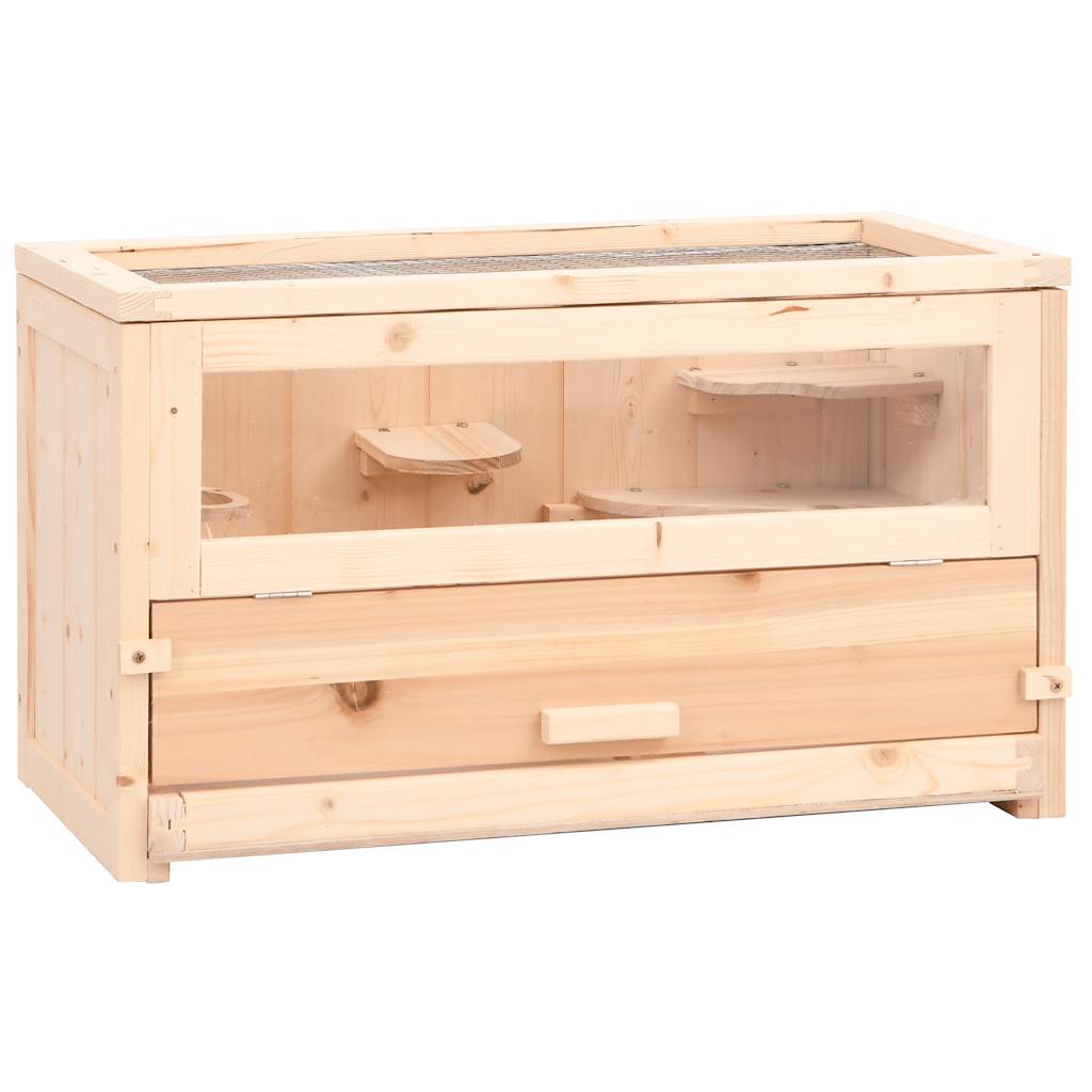 foto del prodotto gabbia per criceti 60x30x35 cm in legno massello di abetecod mxl 130673