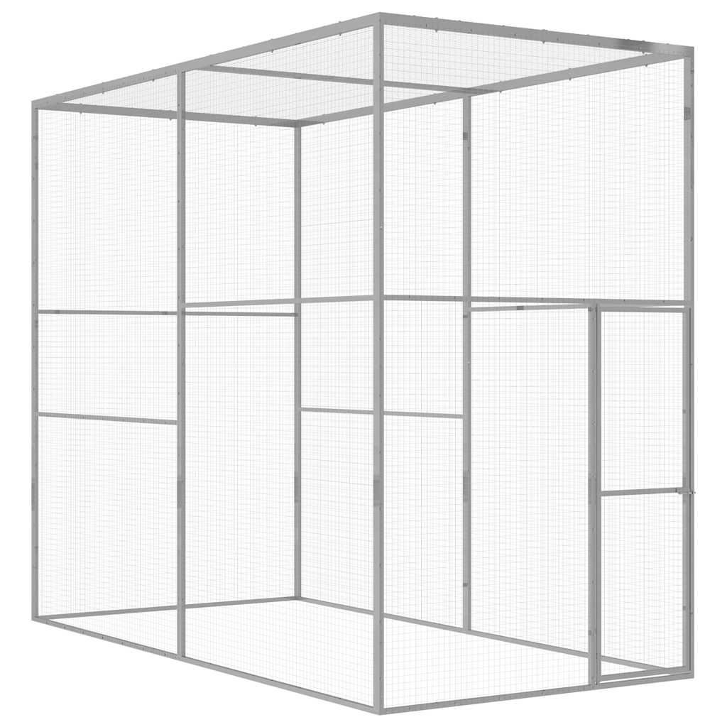 foto del prodotto gabbia per gatti 3x1,5x2,5 m in acciaio zincatocod mxl 81371