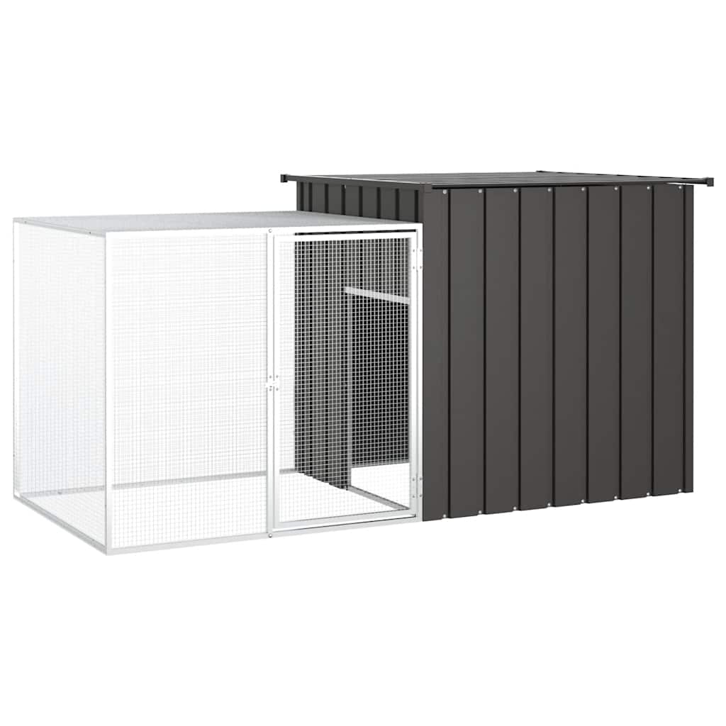 foto del prodotto gabbia per polli antracite 200x91x100 cm acciaio zincato cod mxl 41440