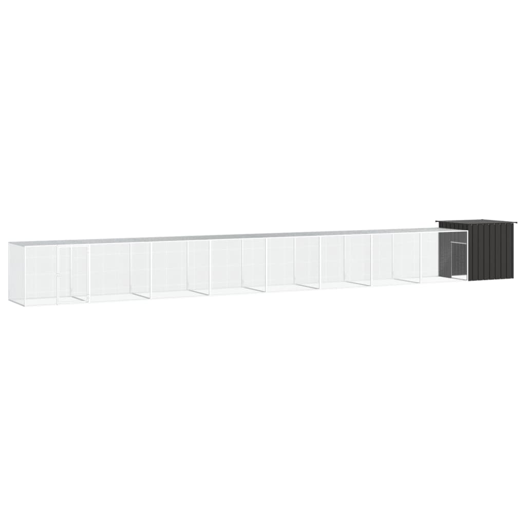 foto del prodotto gabbia per polli antracite 900x91x100 cm acciaio zincato cod mxl 41445