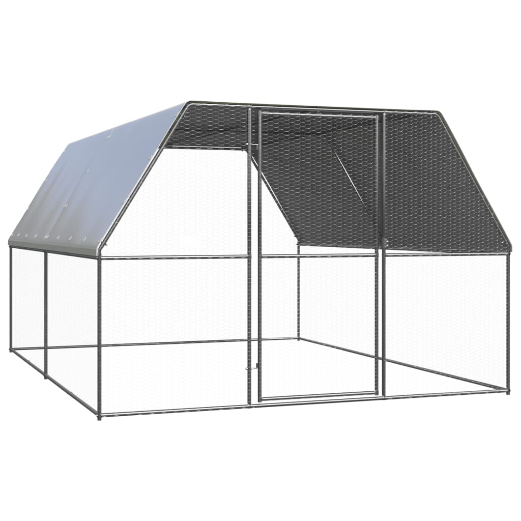 foto del prodotto gabbia per polli da esterno 3x4x2 m in acciaio zincato cod mxl 54166
