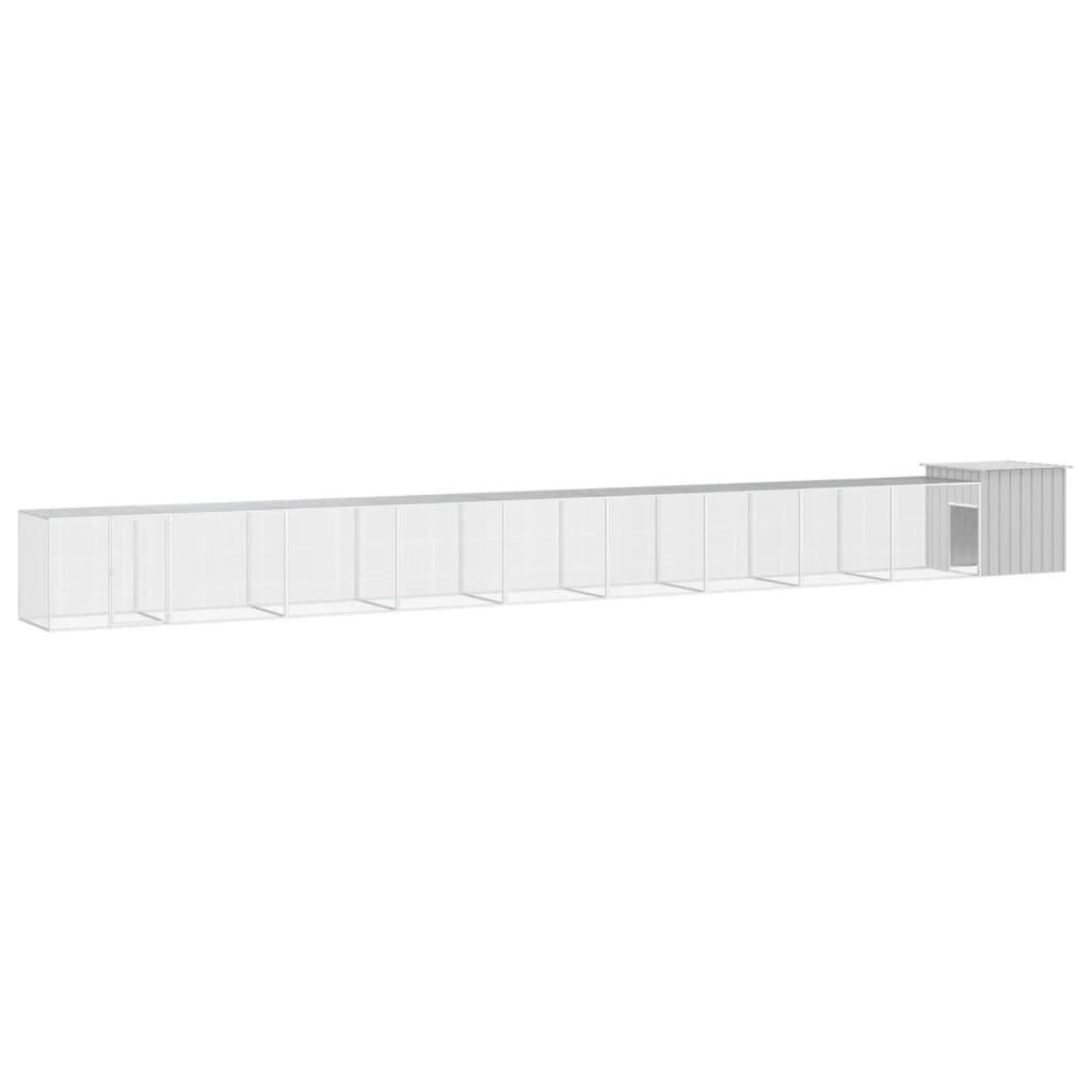 foto del prodotto gabbia per polli grigia 1000x91x100 cm acciaio zincato cod mxl 52886