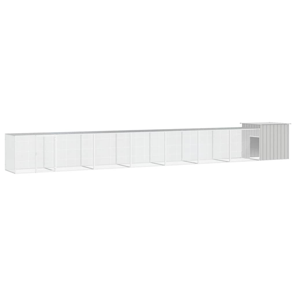 foto del prodotto gabbia per polli grigia 800x91x100 cm acciaio zincato cod mxl 52865