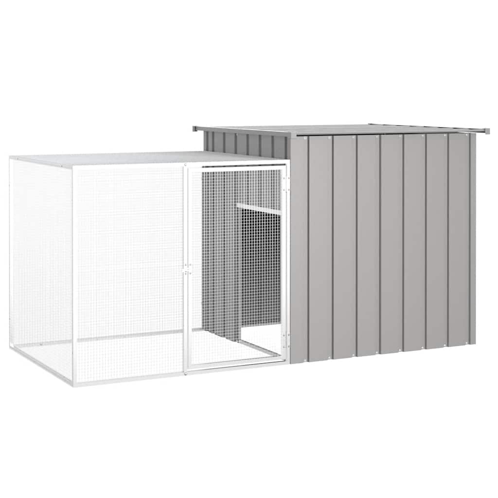 foto del prodotto gabbia per polli grigio 200x91x100 cm acciaio zincato cod mxl 52826
