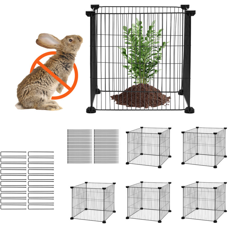 foto del prodotto gabbia per protezione per piante 5 pacchetti 38,98 x 38,98cm, kit di gabbia per protezioni per piante rete metallica, gabbie per piante da esterno,