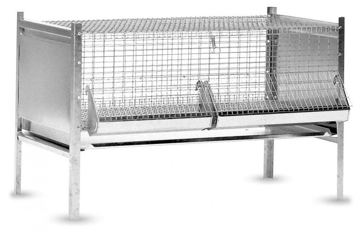 foto del prodotto gabbia per pulcini antitopo in lamiera e rete zincata 100x63x65 cm rocila