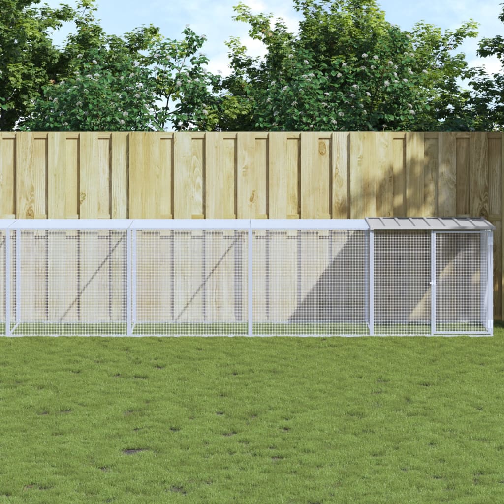 foto del prodotto gabbia polli tetto grigio chiaro 1003x98x90 cm acciaio zincatocod mxl 78904