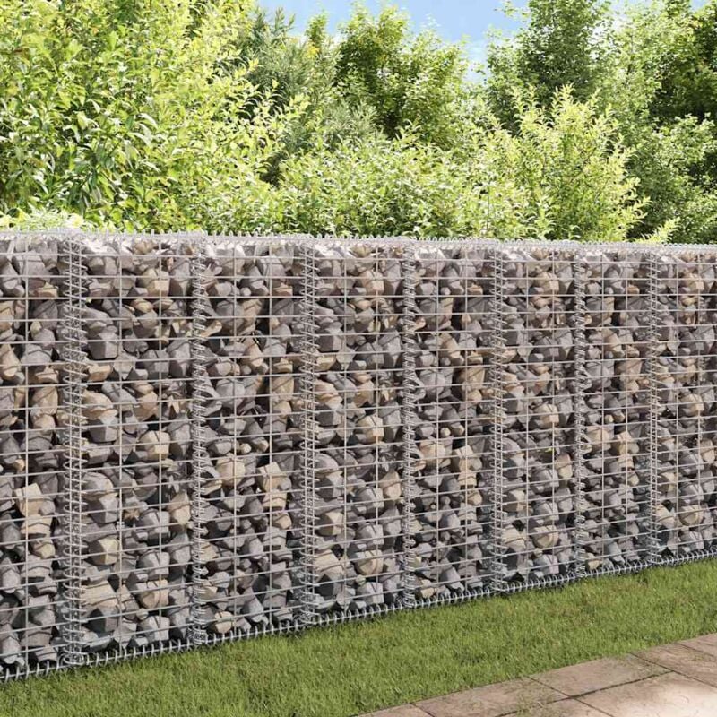 foto del prodotto gabbione con coperchio in filo zincato gabbione stabile varie dimensioni dimensioni 100x30x30 cm