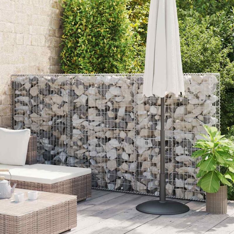 foto del prodotto gabbione con coperchio in filo zincato gabbione stabile varie dimensioni dimensioni 150x100x30 cm