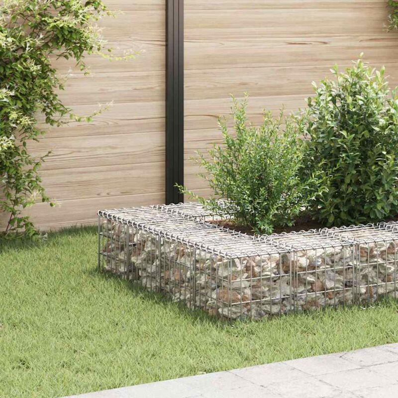 foto del prodotto gabbione letto rialzato a cubo acciaio da giardino varie dimensioni dimensioni 30x30x30 cm