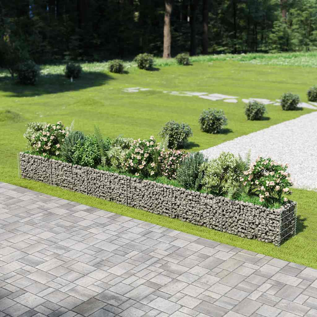 foto del prodotto gabbione letto rialzato in acciaio zincato 540x50x50 cm cod mxl 52295