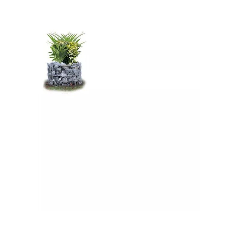 foto del prodotto gabbione rotondo con 20 ganci 40x60x60.