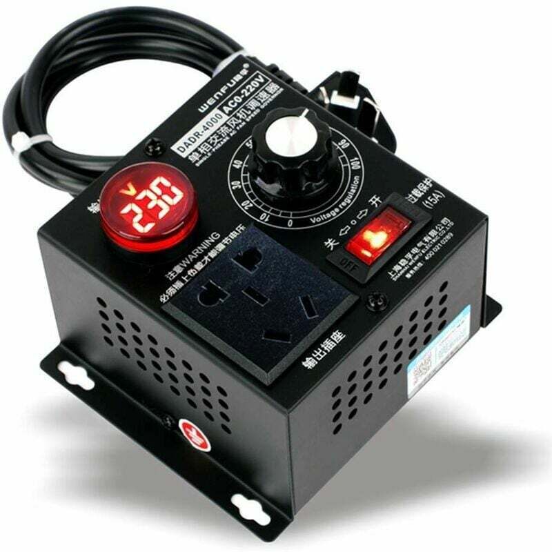 foto del prodotto gabrielle regolatore di tensione scr ac 220v 9a 4000w per motore, ventola, controllo della velocit dpzo