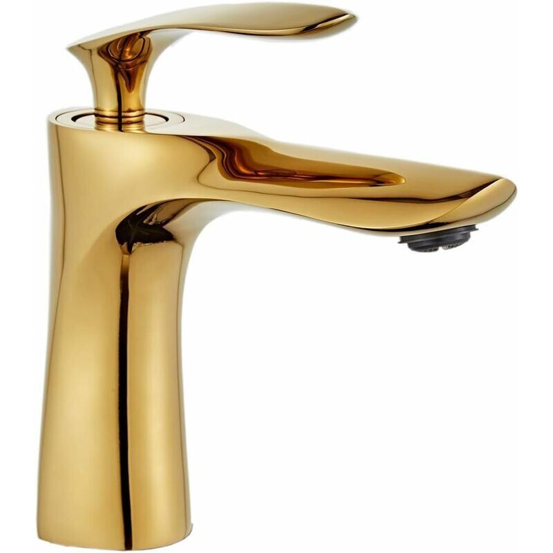 foto del prodotto gabrielle rubinetto per lavandino del bagno miscelatore in ottone finitura cromata oro