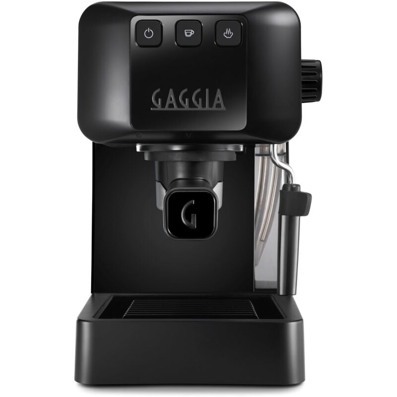 foto del prodotto gaggia eg2109 black macchina manuale da caff espresso, macinato o cialde, sistema pod per espressi cremosi con cialde, pre infusione automatica,