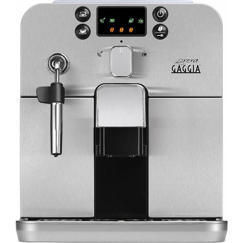 immagine 0 del prodotto gaggia ri9305 01 brera macchina da caff automatica per espresso e cappuccino, caff in grani o macinato, 1400w,100 made in italy, argento