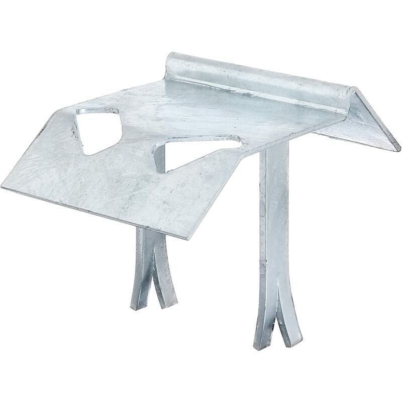 foto del prodotto gah alberts 210939 placca da suolo da piantare o annegare nel calcestruzzo zincato a caldo, acciaio, 125 x 47 mm