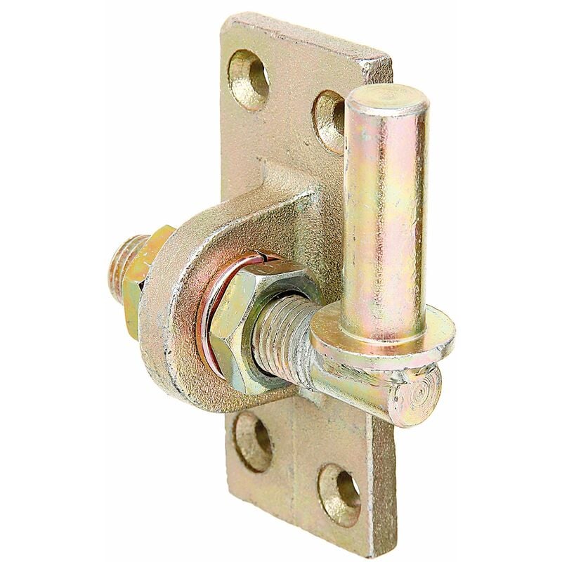 foto del prodotto gah alberts 318246 cardine da avvitare, regolabile di 20 mm, zincato giallo, entrata 16 mm, piastra 105 x 45 mm