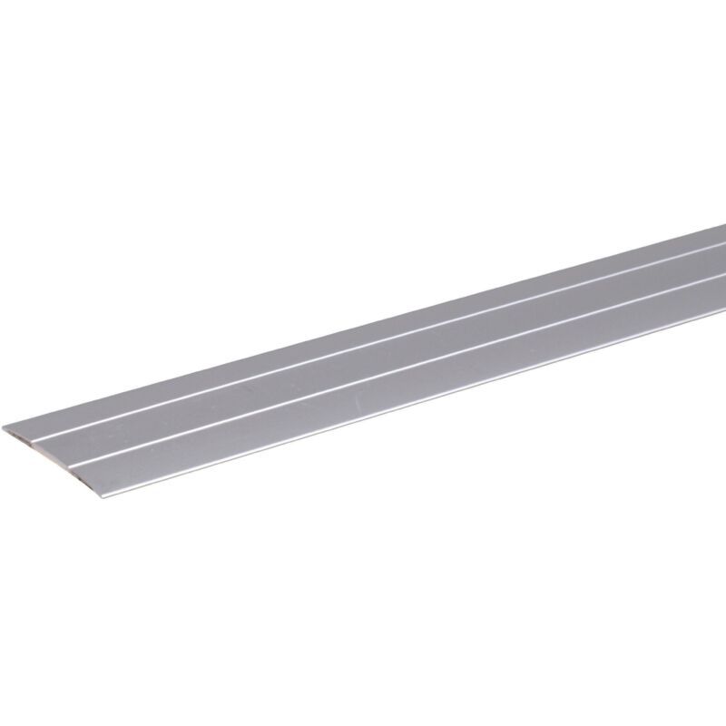 foto del prodotto gah alberts 484491 coprisoglia, autoadesivo, con due scanalature, alluminio, anodizzato argento, 900 x 37,8 mm