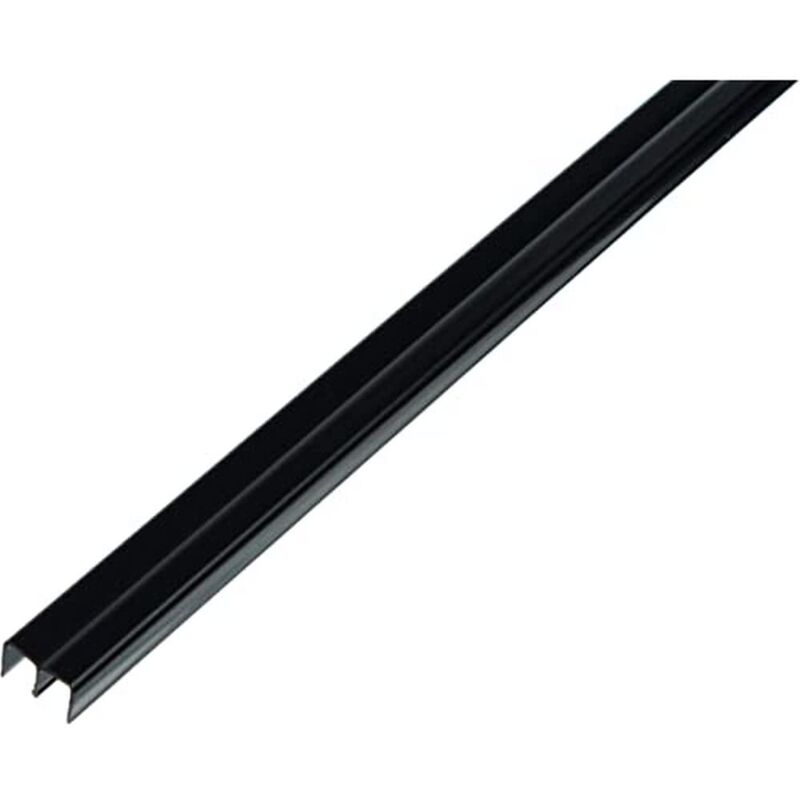 foto del prodotto gah alberts 485139 profilo di guida superiore, plastica, nero, 1000 x 18 x 10 mm