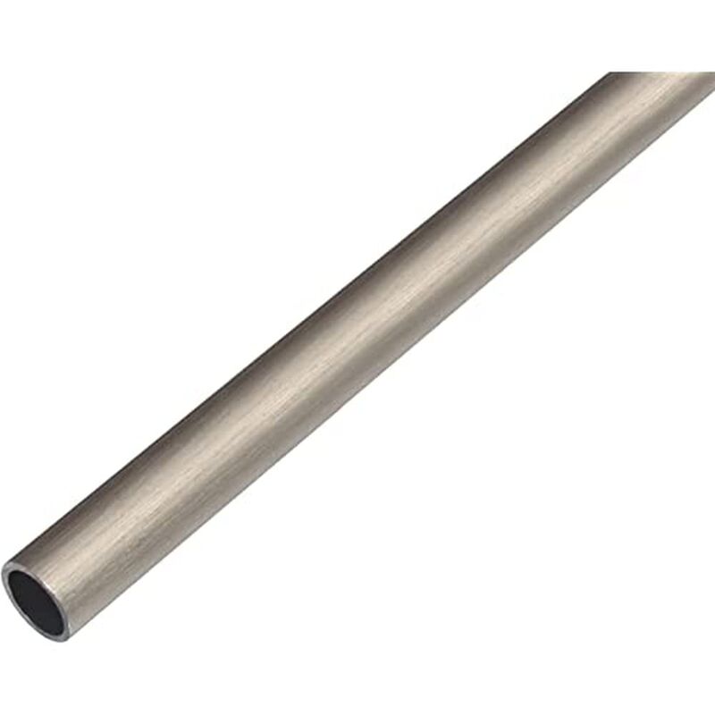 foto del prodotto gah alberts 488697 tubo tondo, alluminio, design acciaio inox, scuro, 1000 x 15 x 1 mm
