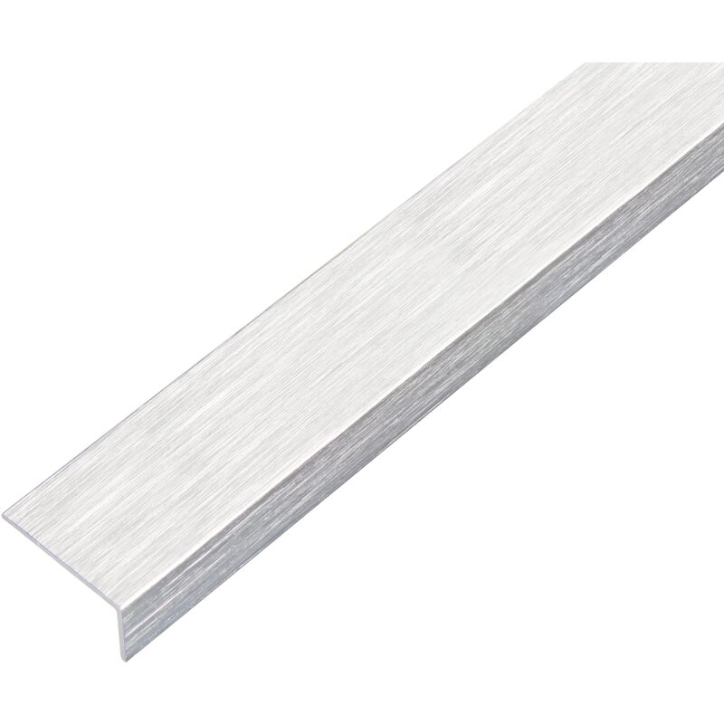 foto del prodotto gah alberts 489144 profilo angolare, autoadesiva, alluminio, design acciaio inox, chiaro, 1000 x 30 x 15 mm